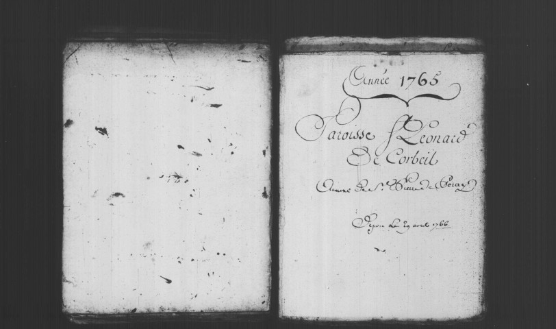 CORBEIL. Paroisse Saint-Léonard, rive droite, faubourg, annexe de Saint-Pierre-du-Perray : Baptêmes, mariages, sépultures : registre paroissial (1775-1792). 