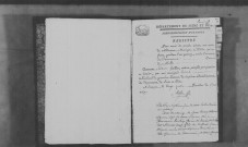 DANNEMOIS. Naissances, mariages, décès : registre d'état civil (an XIV-1824). 