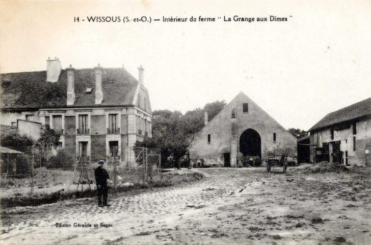 WISSOUS. - Intérieur de la ferme La Grange aux Dîmes [Editeur Géralde et Bagot, cote négatif 2A86d]. 