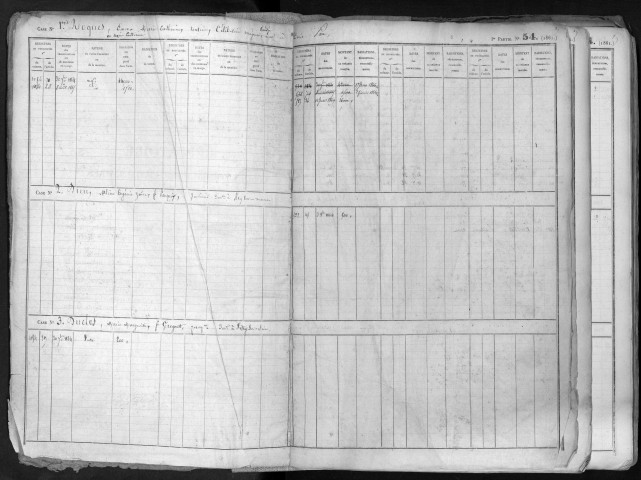 Conservation des hypothèques de CORBEIL. - Répertoire des formalités hypothécaires, volume n° 234 : A-Z (registre ouvert en 1863). 
