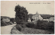 BOISSY-LA-RIVIERE. - Vue sur l'église, 1923, 8 lignes, 10 c, ad. 
