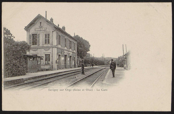 SAVIGNY-SUR-ORGE .- La gare [1900-1903]. 