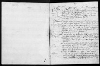 BOIS-HERPIN. - Registre paroissial. - Registre des baptêmes, mariages et sépultures (1655-1712) 
