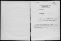 Conservation des hypothèques de CORBEIL. - Table alphabétique du répertoire des formalités hypothécaires, volume n° 119 : A-Z (registre ouvert en 1950). 