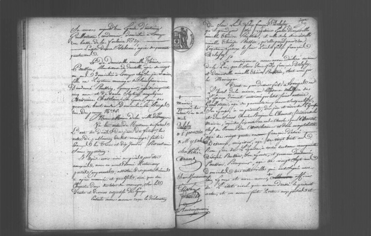 ETAMPES. Mariages : registre d'état civil (1830). 