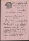 MONTGERON. - Conférence-projections sur la médaille et son histoire, par Melle Josèphe Jacquiot, Cinéma le Cyrano, 28 février 1989. 