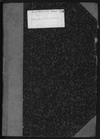 VILLEMOISSON-SUR-ORGE. - Tableau indicatif [cadastre rénové en 1958]. 