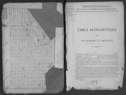 LONGJUMEAU - Bureau de l'enregistrement. - Table des successions, vol. n°5 (1825 - 1833). 