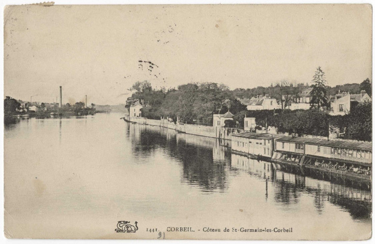 CORBEIL-ESSONNES. - Côteau de Saint-Germain-lès-Corbeil, 1912, 5 mots, 5 c. 