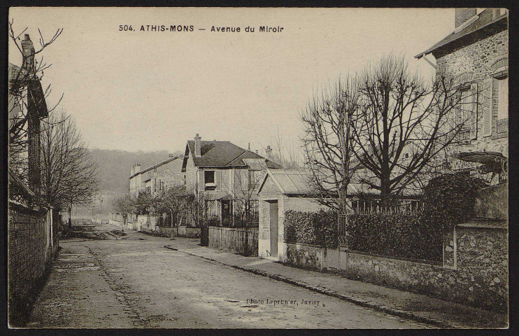 Athis-Mons.- Avenue du Miroir. 
