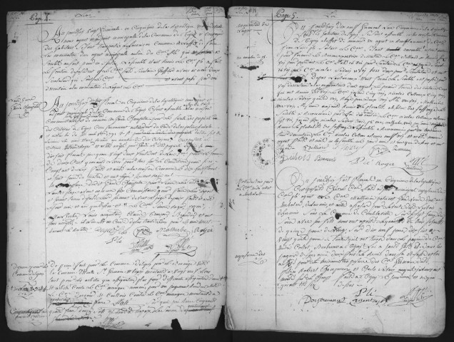 TIGERY. - Administration générale de la commune : registres des délibérations du conseil municipal (an IV [1795/1796] - 1875). 