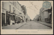 MONTGERON.- La grande rue (é& novembre 1904).