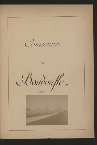 BONDOUFLE (1899). 8 vues de microfilm 35 mm en bandes de 5 vues. 