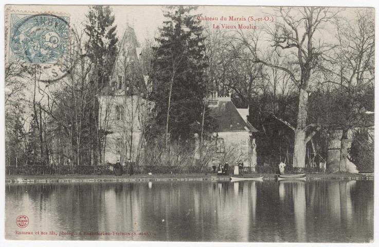 LE VAL-SAINT-GERMAIN. - Château du Marais, le vieux moulin [Editeur Rameau, 1906, timbre à 5 centimes]. 