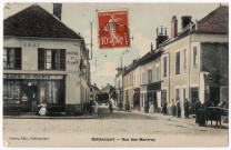 BALLANCOURT-SUR-ESSONNE. - Rue des Martroy, Lecoq, 1908, 11 lignes, 10 c, ad., coloriée. 