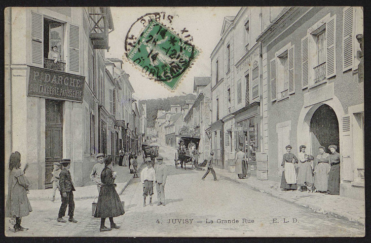 JUVISY-SUR-ORGE.- La Grande Rue, 1914.