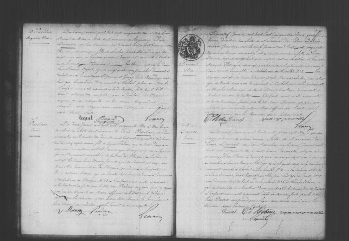 CORBEIL. Naissances : registre d'état civil (1851). 