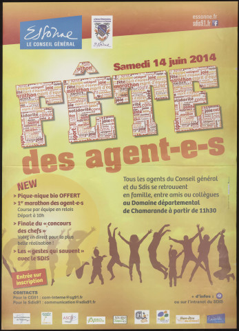 Essonne (conseil général). - Fête des agents au Domaine départemental de Chamarande, samedi 14 juin 2014 à partir de 11h 30. 