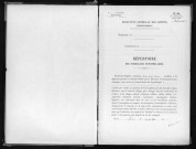 Conservation des hypothèques de CORBEIL. - Répertoire des formalités hypothécaires, volume n° 747 : A-Z (registre ouvert en 1954). 