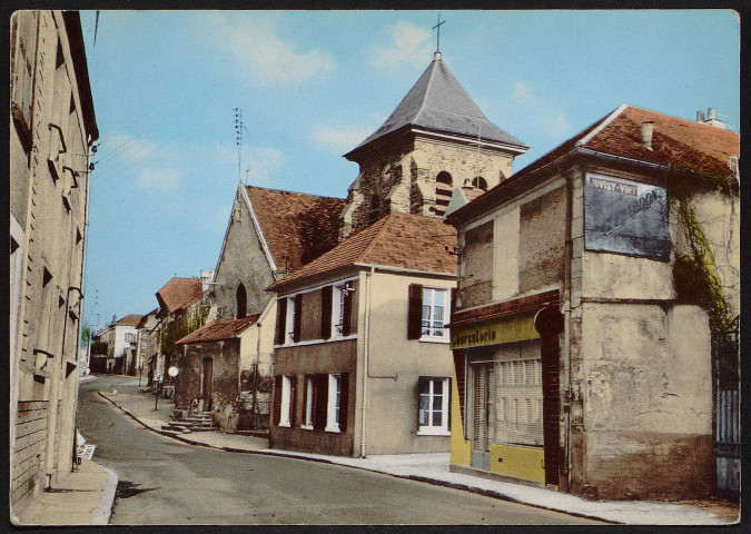 MORSANG-SUR-ORGE.- L'église (17 août 1966).