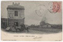 LIMOURS-EN-HUREPOIX. - La gare. Hôtel de la gare. Chapron (1904), 11 lignes, 10 c, ad. 