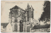 SAINT-SULPICE-DE-FAVIERES. - L'église [1909, timbre à 5 centimes]. 