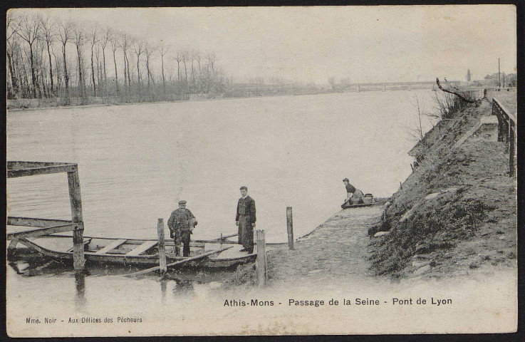 Athis-Mons.- Passage de la Seine et pont de Lyon 26 septembre 1935). 