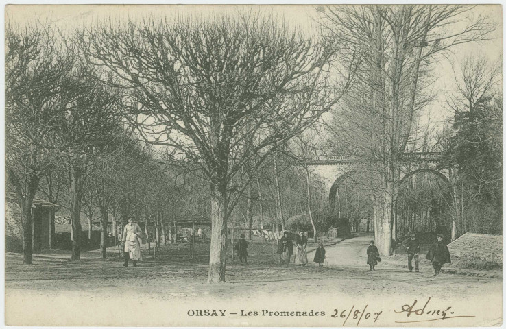 ORSAY. - Les promenades. 1907, 1 timbre à 5 centimes. 