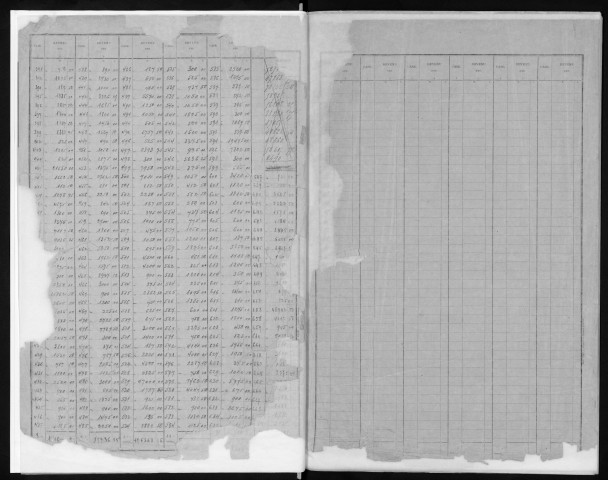 JUVISY-SUR-ORGE. - Matrice des propriétés bâties : cases 1 à 856 [cadastre rénové en 1969]. 