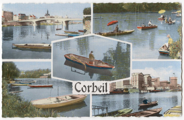 CORBEIL-ESSONNES. - Corbeil, Raymon, coloriée. 