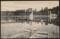 Evry.- Evry-Petit-Bourg. Le pont suspendu (20 décembre 1933). 