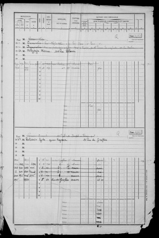 SAVIGNY-SUR-ORGE. - Matrice des propriétés bâties : cases 4152 à 5351 [cadastre rénové en 1957]. 