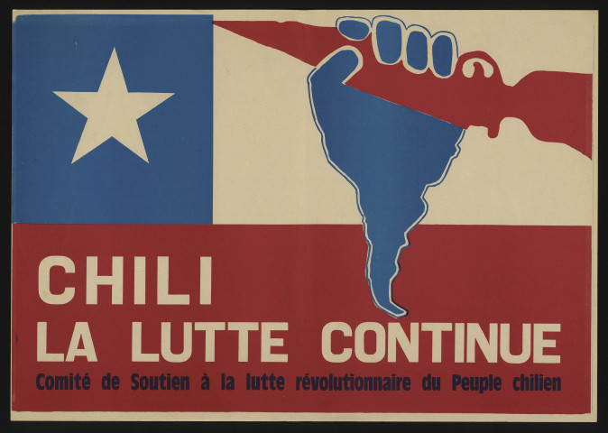 Essonne [Département]. - PARTI SOCIALISTE UNIFIE. CHILI, la lutte continue. Comité de soutien à la lutte révolutionnaire du peuple chilien (1975). 