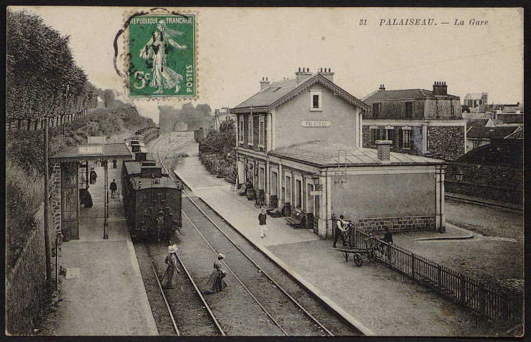 Palaiseau.- la gare (mai 1911). 