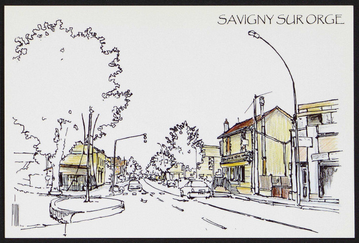 SAVIGNY-SUR-ORGE .- Boulevard Aristide Briand (2007). 
