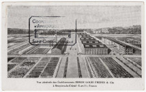 BRUYERES-LE-CHATEL. - Simon Louis Frères et Cie. Vue générale des établissements. 1948, timbre à 1 franc. 