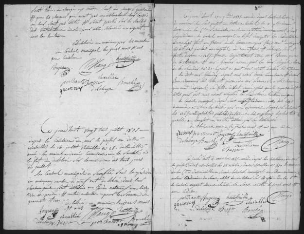 AVRAINVILLE - Administration de la commune. - Registre des délibérations du conseil municipal (20/05/1835 - 14/05/1854). 