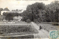 WISSOUS. - Le château du Mont-Jean et chemin de Rungis [timbre à 5 centimes, cote négatif 2A86c]. 