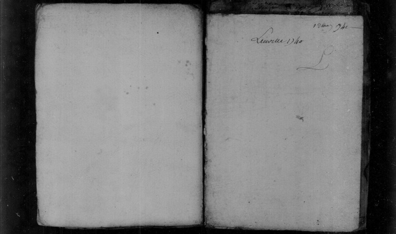 LEUVILLE-SUR-ORGE. Paroisse Saint-Jean-Baptiste : Baptêmes, mariages, sépultures : registre paroissial (1740-1750). 