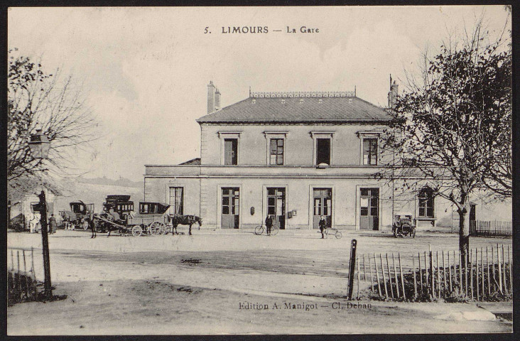 LIMOURS.- La gare [1904-1920]. 