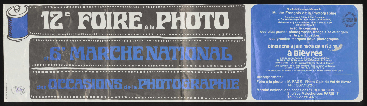 BIEVRES. - 12ème Foire à la photo, 6ème marché national des occasions de la photographie, 8 juin 1975. 