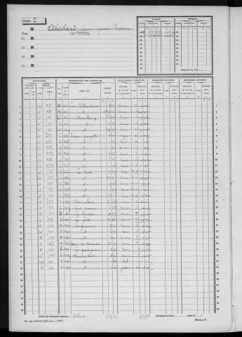 NOZAY. - Matrice des propriétés non bâties : folios 1 à 492 [cadastre rénové en 1942]. 