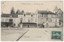 YERRES. - La place du Taillis [Editeur Combes, timbre à 5 centimes]. 