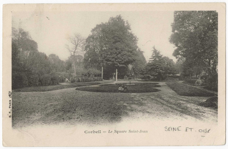 CORBEIL-ESSONNES. - Le square Saint-Jean, BF, 1903, 5 c, ad. 