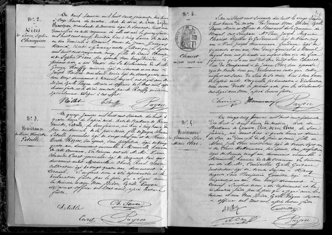 MAINVILLE (DRAVEIL). Naissances, mariages, décès : registre d'état civil (1878-1882). 
