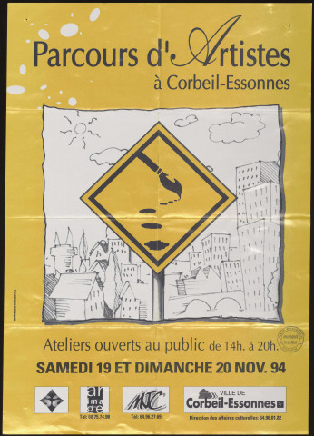 CORBEIL-ESSONNES. - Parcours d'artistes, 19 novembre-20 décembre 1994. 