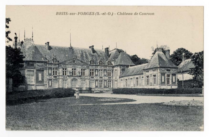 COURSON-MONTELOUP. - Château de Courson, Jehan, bleutée. 