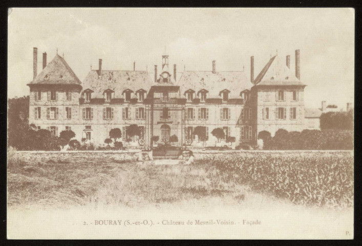 BOURAY-SUR-JUINE. - Le château de Mesnil-Voisin, façade. Edition A la rencontre des vieux métiers. 
