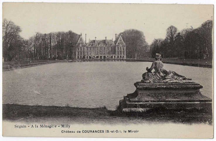 COURANCES. - Château de Courances, le miroir. 