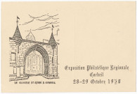 CORBEIL-ESSONNES. - Le cloître Saint-Spire à Corbeil, dessin. 